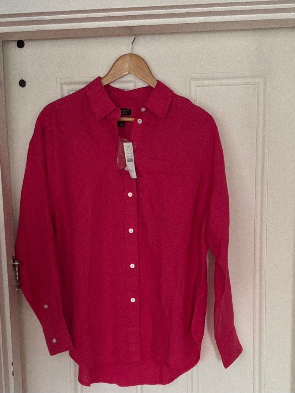 Bright Fuchsia Button-Up Shirt
